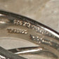 Sonia Bitton ring face pinky CZ band size 4.50 sterling silver women