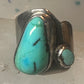 Navajo turquoise ring size 4 sterling silver pinky cigar band women girls