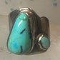 Navajo turquoise ring size 4 sterling silver pinky cigar band women girls