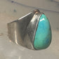 Navajo turquoise ring size 4 sterling silver pinky cigar band women girls