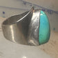 Navajo turquoise ring size 4 sterling silver pinky cigar band women girls