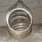 Sonia Bitton ring face pinky CZ band size 4.50 sterling silver women