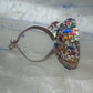 Figurative ring people climbing helping size 7.25 sterling silver women AS IS