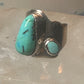Navajo turquoise ring size 4 sterling silver pinky cigar band women girls