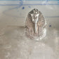 King Tut ring Zuni Egyptian Pharaoh size 9.25 sterling silver women men