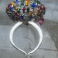 Figurative ring people climbing helping size 7.25 sterling silver women AS IS