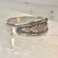 Black Hills Gold ring wedding band leaf size 10.75 sterling silver women men