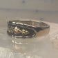 Black Hills Gold ring wedding band leaf size 10.75 sterling silver women men