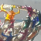 Figurative ring people climbing helping size 7.25 sterling silver women AS IS