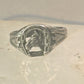 Horse Ring horseshoe band arrow southwest size 4.2 pinky cowgirl sterling silver women girls
