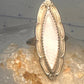 Navajo ring long mother of pearl size 8.5 sterling silver women signed A Payton