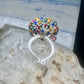 Figurative ring people climbing helping size 7.25 sterling silver women AS IS