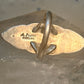 Navajo ring long mother of pearl size 8.5 sterling silver women signed A Payton