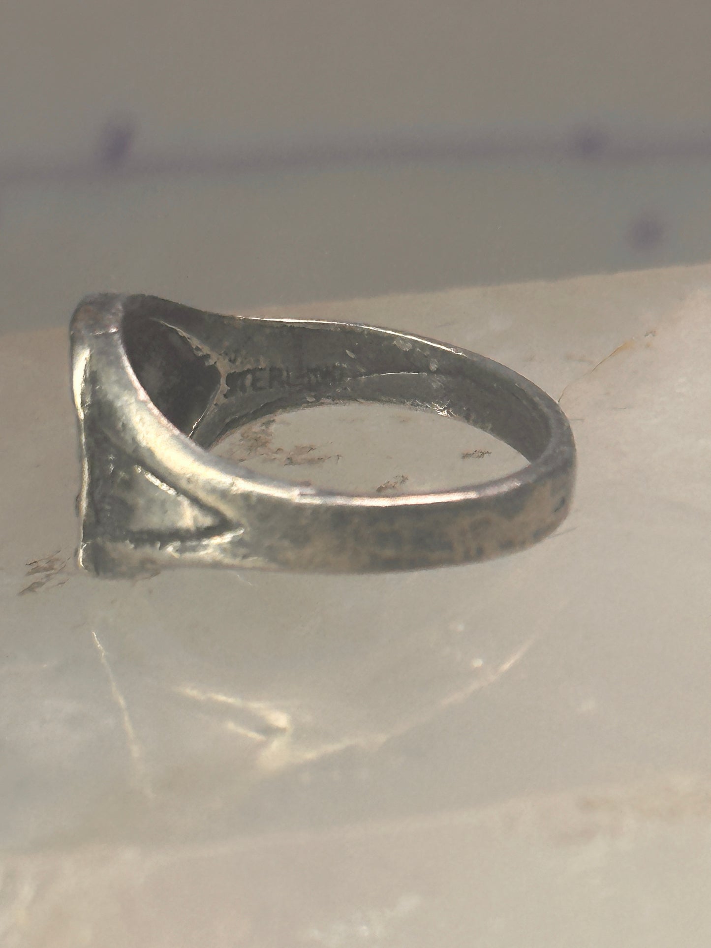 Horse Ring horseshoe band arrow southwest size 4.2 pinky cowgirl sterling silver women girls