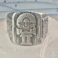 Mexican ring Aztec Gods figurative band size 9.75 sterling silver women