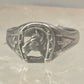 Horse Ring horseshoe band arrow southwest size 4.2 pinky cowgirl sterling silver women girls