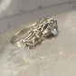 Love Heart Ring Cupid Valentine band size 7 sterling silver women