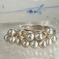 Balls ring stacker boho dancer beads band size 5.75 sterling silver women girls