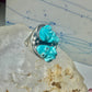 Frog Ring Turquoise carved frogs band coin silver size 12.25 men women