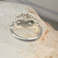 Love Heart Ring Cupid Valentine band size 7 sterling silver women