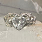 Love Heart Ring Cupid Valentine band size 7 sterling silver women