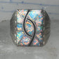 Lab Opal ring size 12 N Lee Navajo hummingbird sterling silver men women