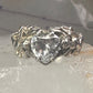 Love Heart Ring Cupid Valentine band size 7 sterling silver women