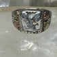 Black Hills Gold  ring Eagle leaves  size 8.75 sterling silver women men