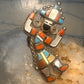 Vintage Kachina ring heavy large Zuni size 6 sterling silver women&nbsp;