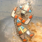 Vintage Kachina ring heavy large Zuni size 6 sterling silver women&nbsp;