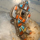 Vintage Kachina ring heavy large Zuni size 6 sterling silver women&nbsp;