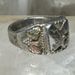 Black Hills Gold  ring Eagle leaves  size 8.75 sterling silver women men