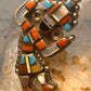 Vintage Kachina ring heavy large Zuni size 6 sterling silver women&nbsp;
