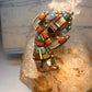 Vintage Kachina ring heavy large Zuni size 6 sterling silver women&nbsp;