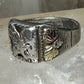 Black Hills Gold  ring Eagle leaves  size 8.75 sterling silver women men