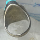 Frog Ring Turquoise carved frogs band coin silver size 12.25 men women