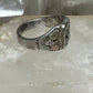 Black Hills Gold  ring Eagle leaves  size 8.75 sterling silver women men