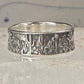 Cactus Ring Cacti southwest band size 7 sterling silver women men