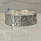 Cactus Ring Cacti southwest band size 7 sterling silver women men