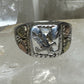 Black Hills Gold  ring Eagle leaves  size 8.75 sterling silver women men