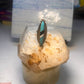 Navajo long ring turquoise onyx mop size 6.5 sterling silver women