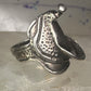 Saddle ring cowgirl cowboy band southwestern size 4 pinky sterling silver women girls