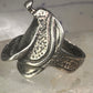 Saddle ring cowgirl cowboy band southwestern size 4 pinky sterling silver women girls