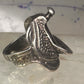 Saddle ring cowgirl cowboy band southwestern size 4 pinky sterling silver women girls
