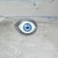 Eye ring size 6.25 blue eyeball band sterling silver women