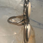 Navajo long ring mother of pearl size 5.7 scalloped beaded sterling silver women