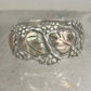 Black Hills Gold ring leaves pinky band size 4.50 sterling silver women girls