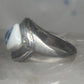 Eye ring size 6.25 blue eyeball band sterling silver women