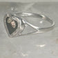 Black Hills Gold ring leaves heart Valentine onyx pinky band size 5.2 sterling silver women girls