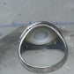 Eye ring size 6.25 blue eyeball band sterling silver women